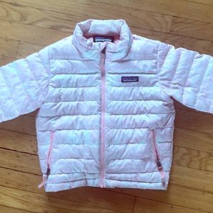 Patagonia down jacket, pink size 3T